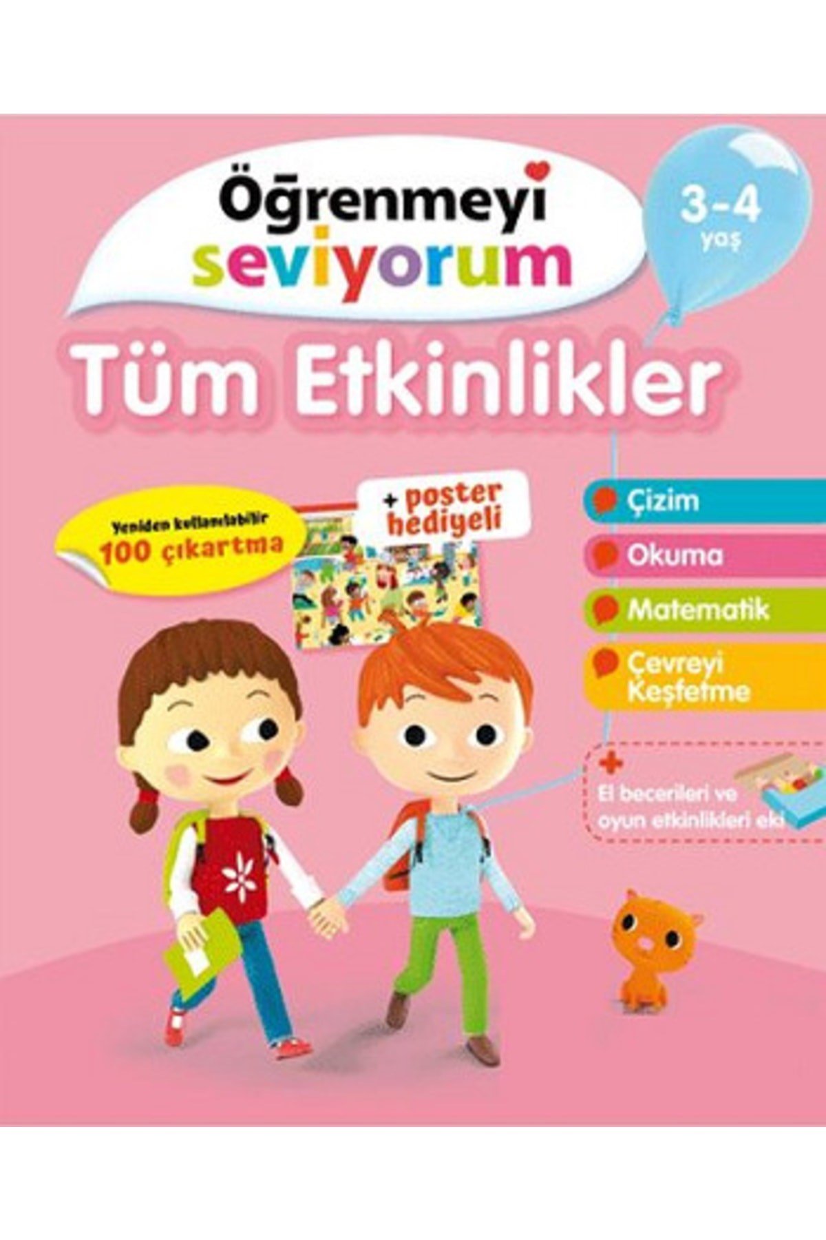 Tüm Etkinlikler - Öğrenmeyi Seviyorum 3-4 Yaş | Uçanbalık Yayıncılık 9789755873343