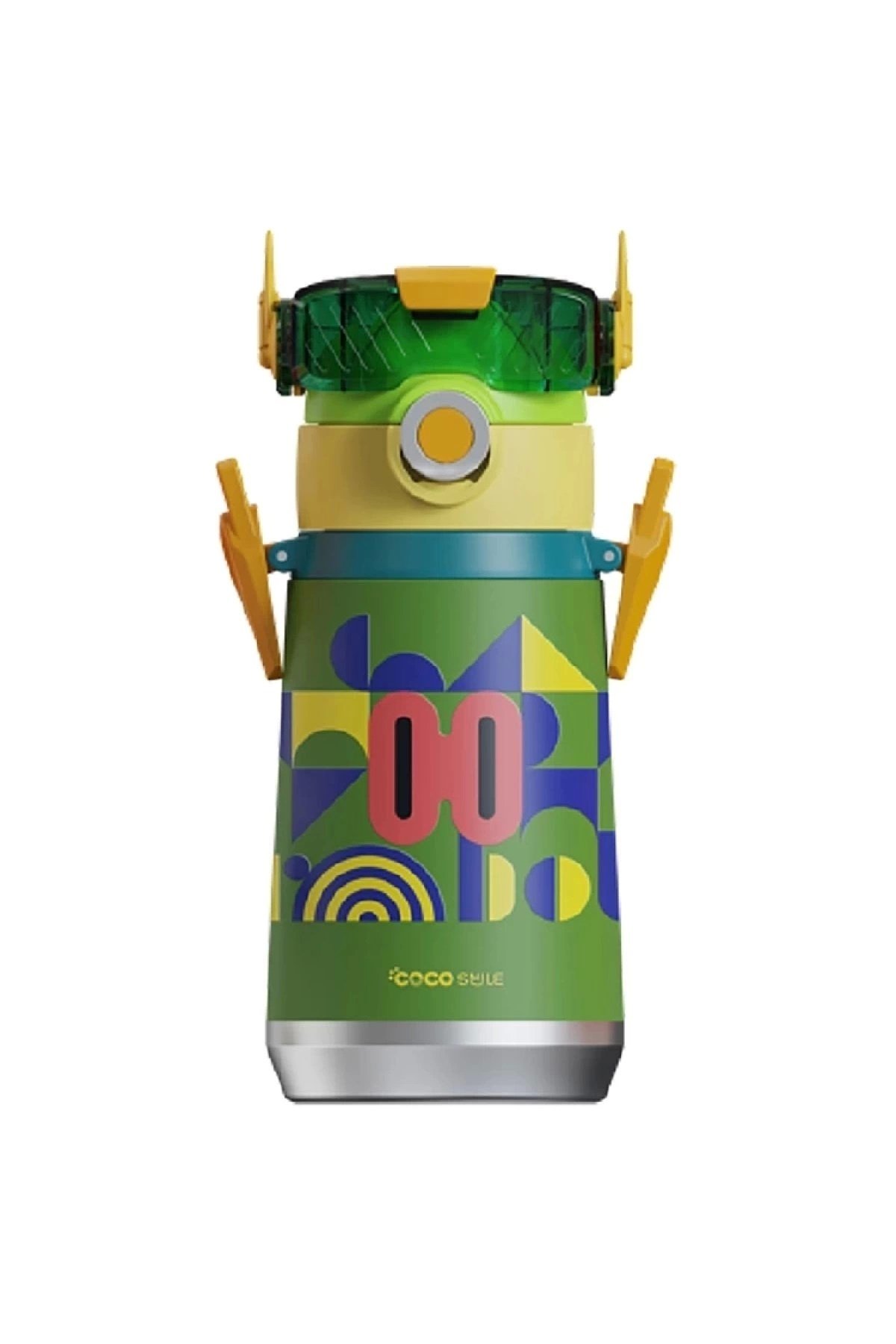 Vagonlife Robot Pipetli Çelik Termos Cs0001 500ml Green