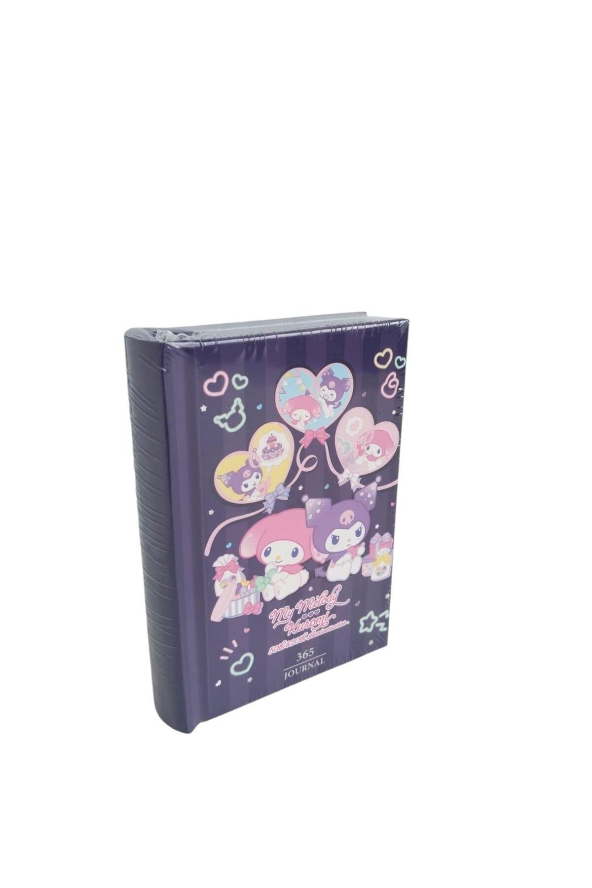 Victoria's Journals Vj Kuromi - My Melodi Kalp Kilitli anahtarlıklı Günlük A6 192 sayfa 100 gr. renk