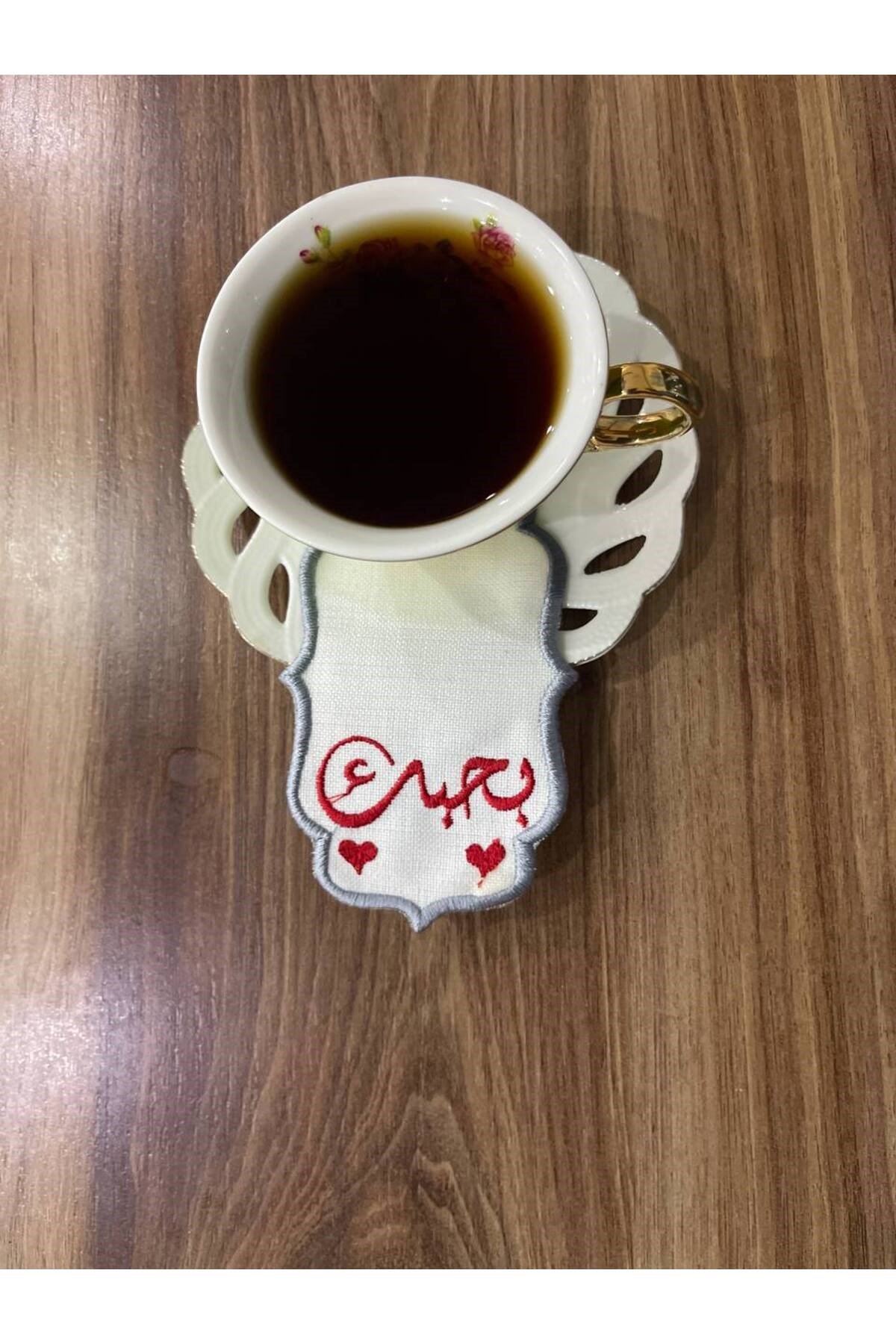 6lı Love Aşk Arapça Yazı Karakter Kahve Sonum Peçetesi 7 x 12cm