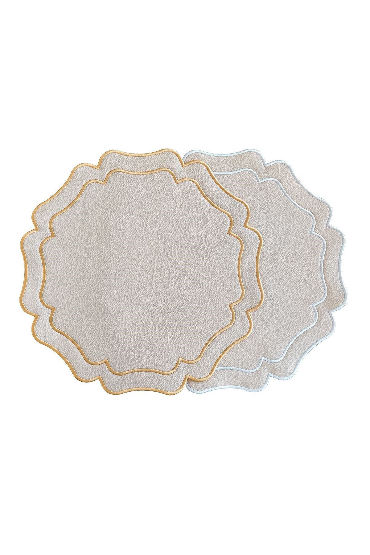Deri Amerikan Servis 6 Parça Set 35x35