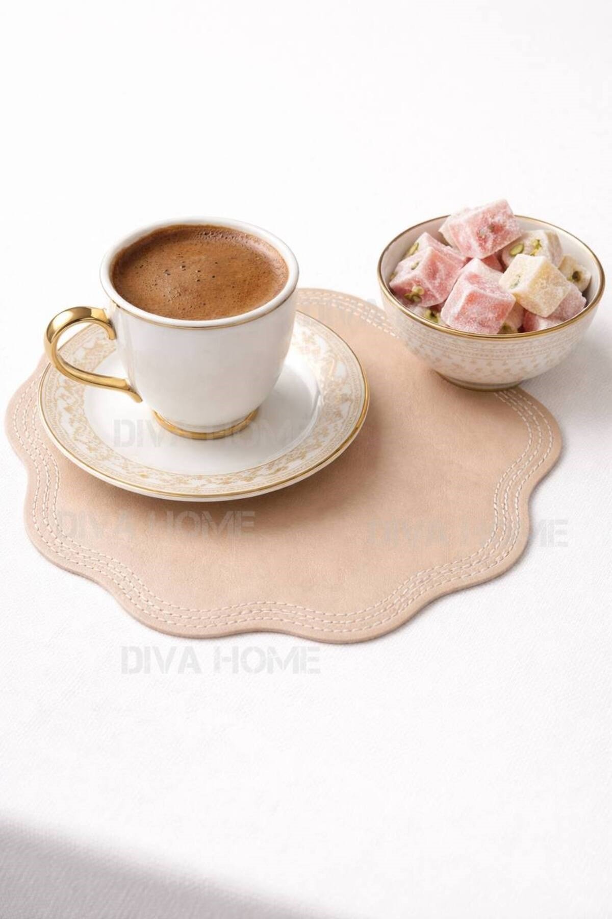Kahve Sonum Peçetesi Suni deri 14x14