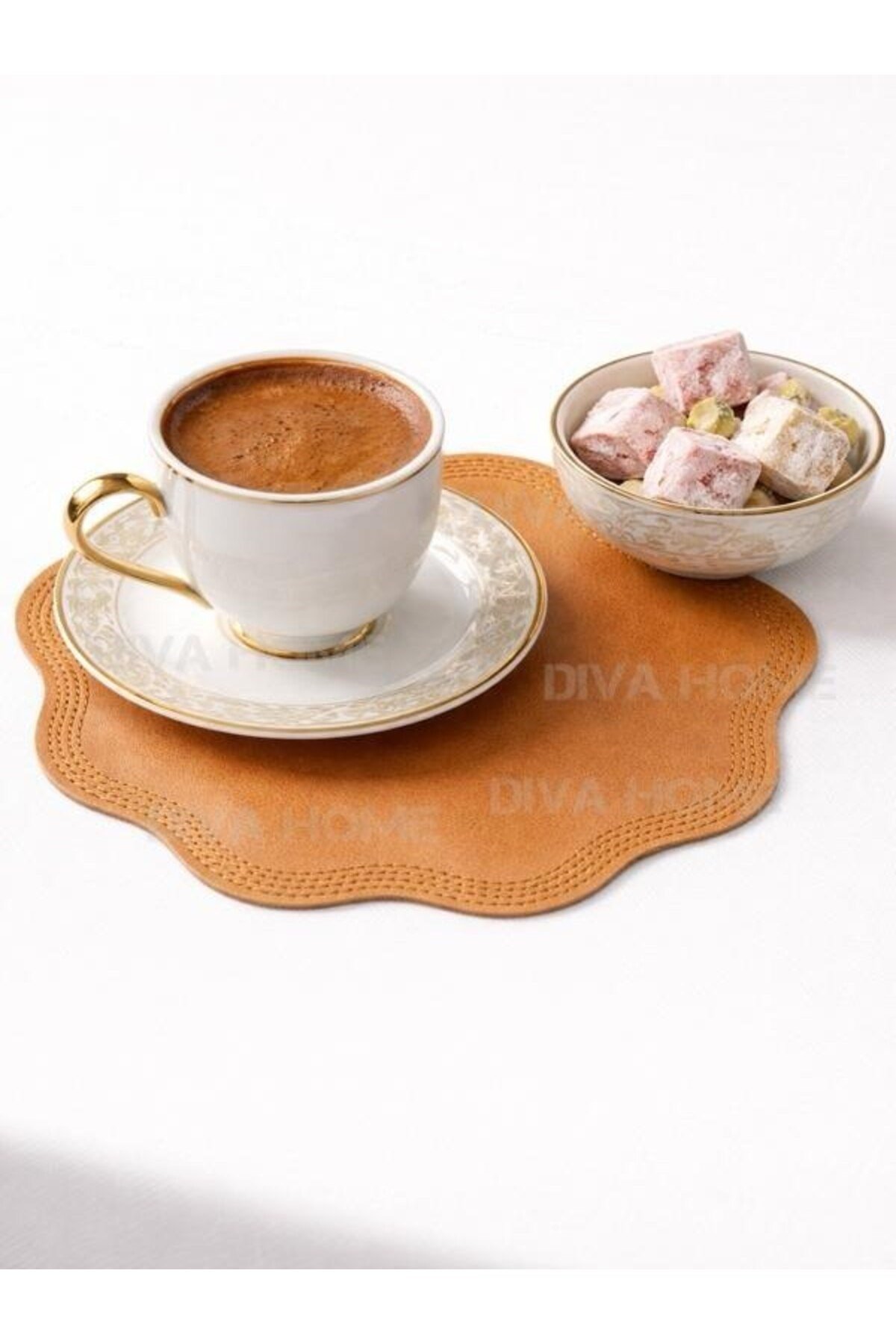 Kahve Sonum Peçetesi Suni deri 14x14