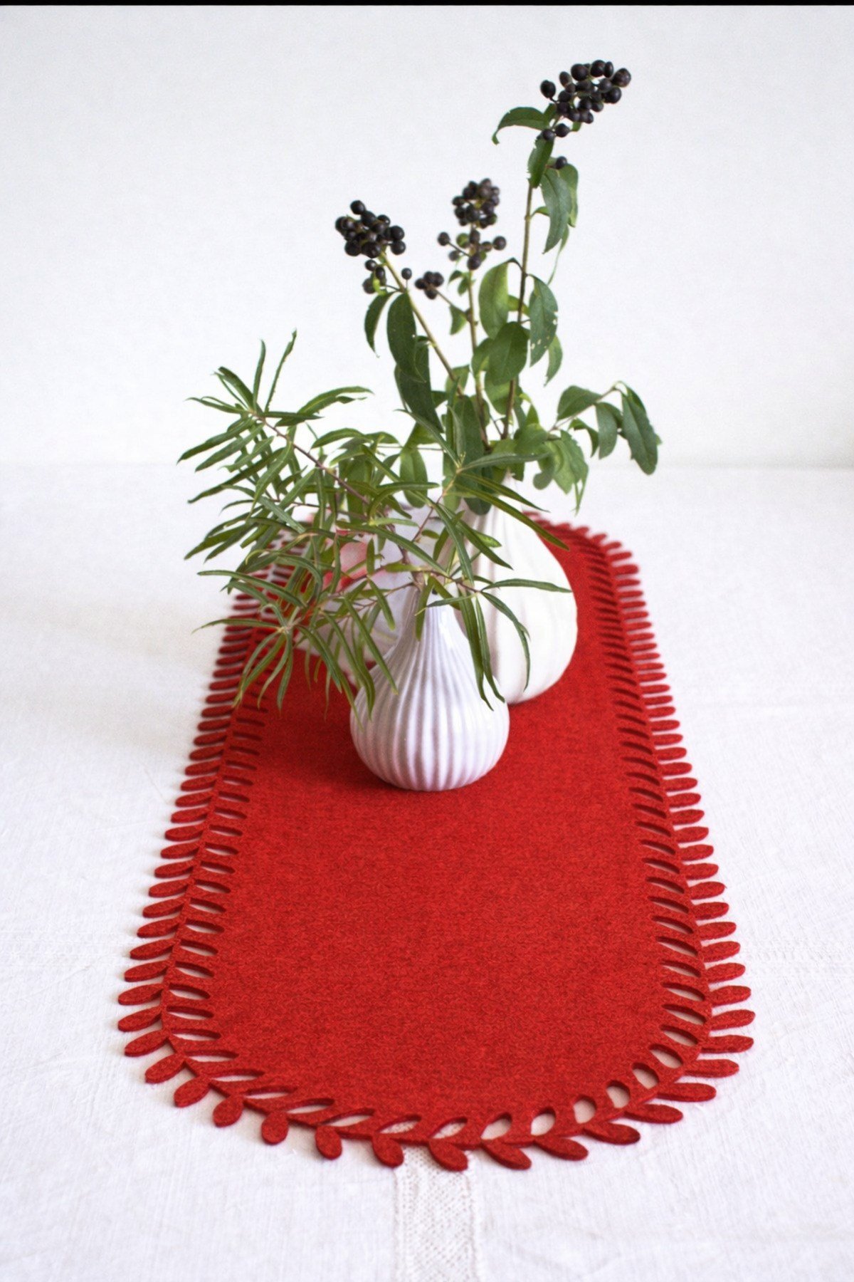 Keçe Runner 3mm 100 x 33cm Lazer Kesim Desenli