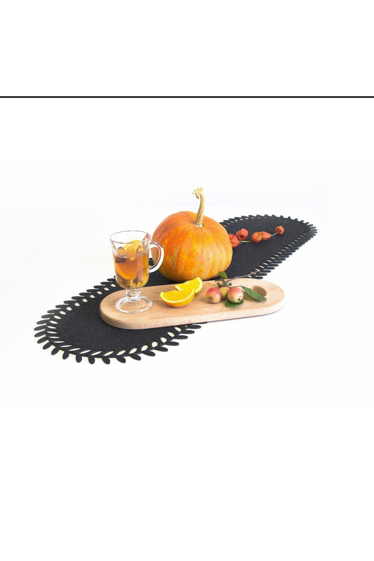 Keçe Runner 3mm 100 x 33cm Lazer Kesim Desenli