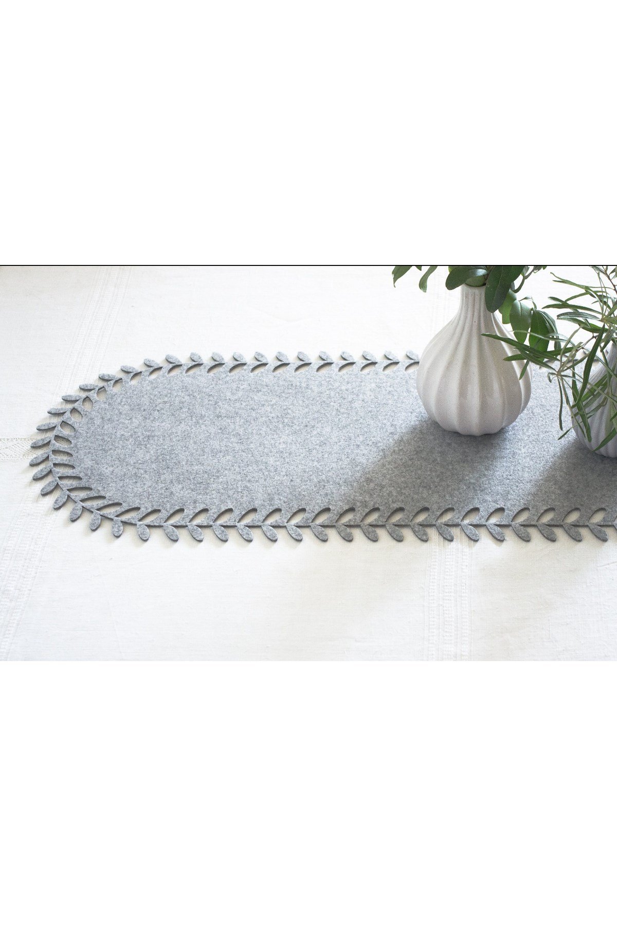 Keçe Runner 3mm 100 x 33cm Lazer Kesim Desenli