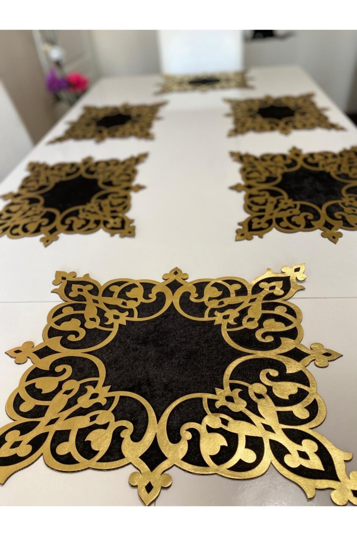 Lüx Derili 6 Parça Servis Takımı /33x40cm