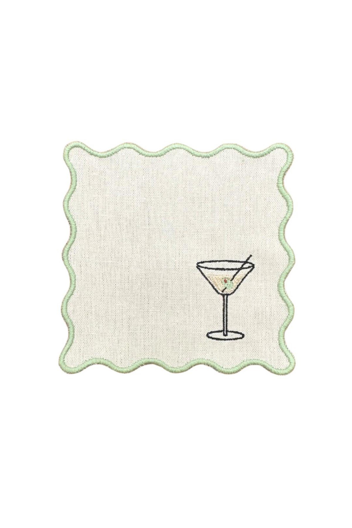 Margarita kadeh ve lime desenli 4lü Peçete Seti