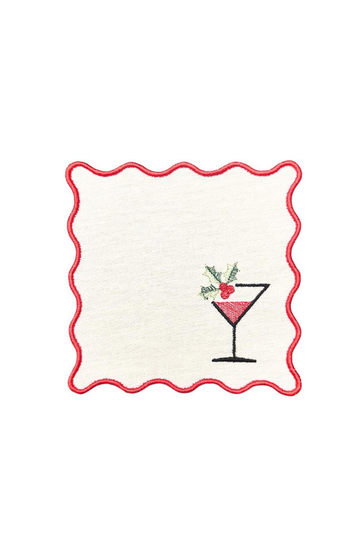 Margarita kadeh ve lime desenli 4lü Peçete Seti