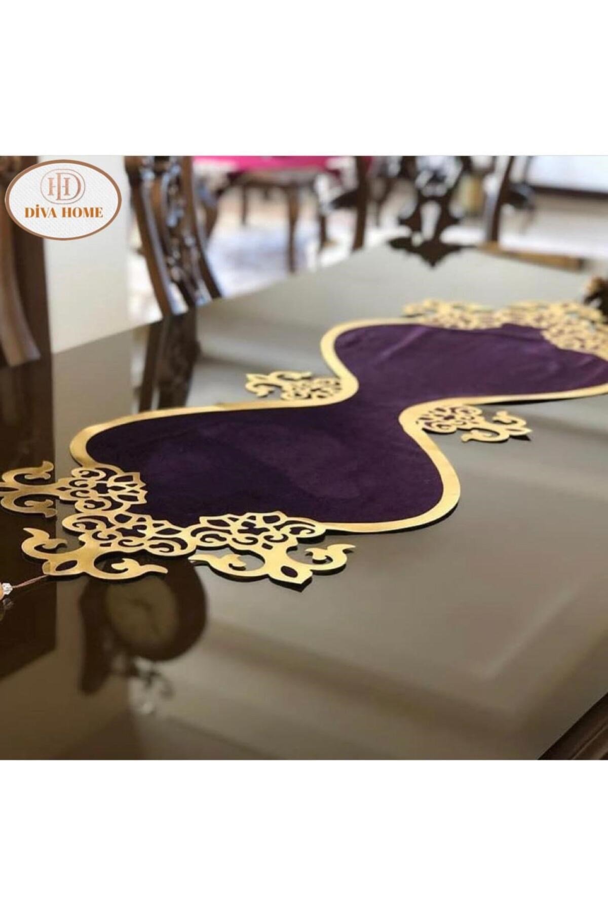 Osmanlı Kadife Deri 3 Parça Runner Set