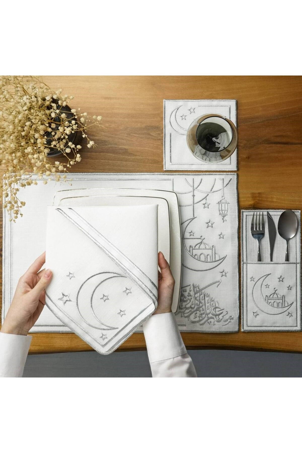 Ramazan Temalı Peçete Takımı 6 Kişilik 24 Parça