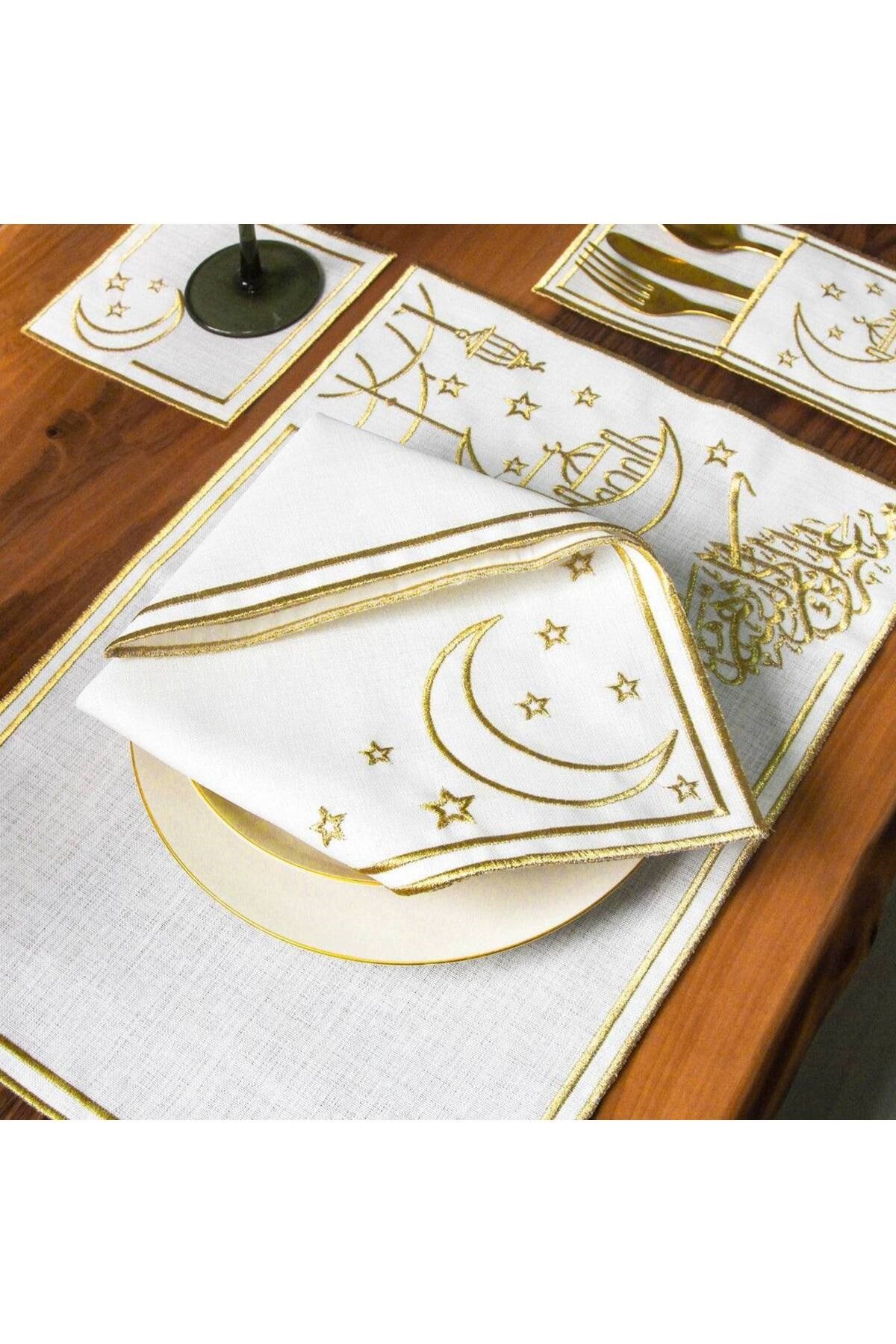 Ramazan Temalı Peçete Takımı 6 Kişilik 24 Parça