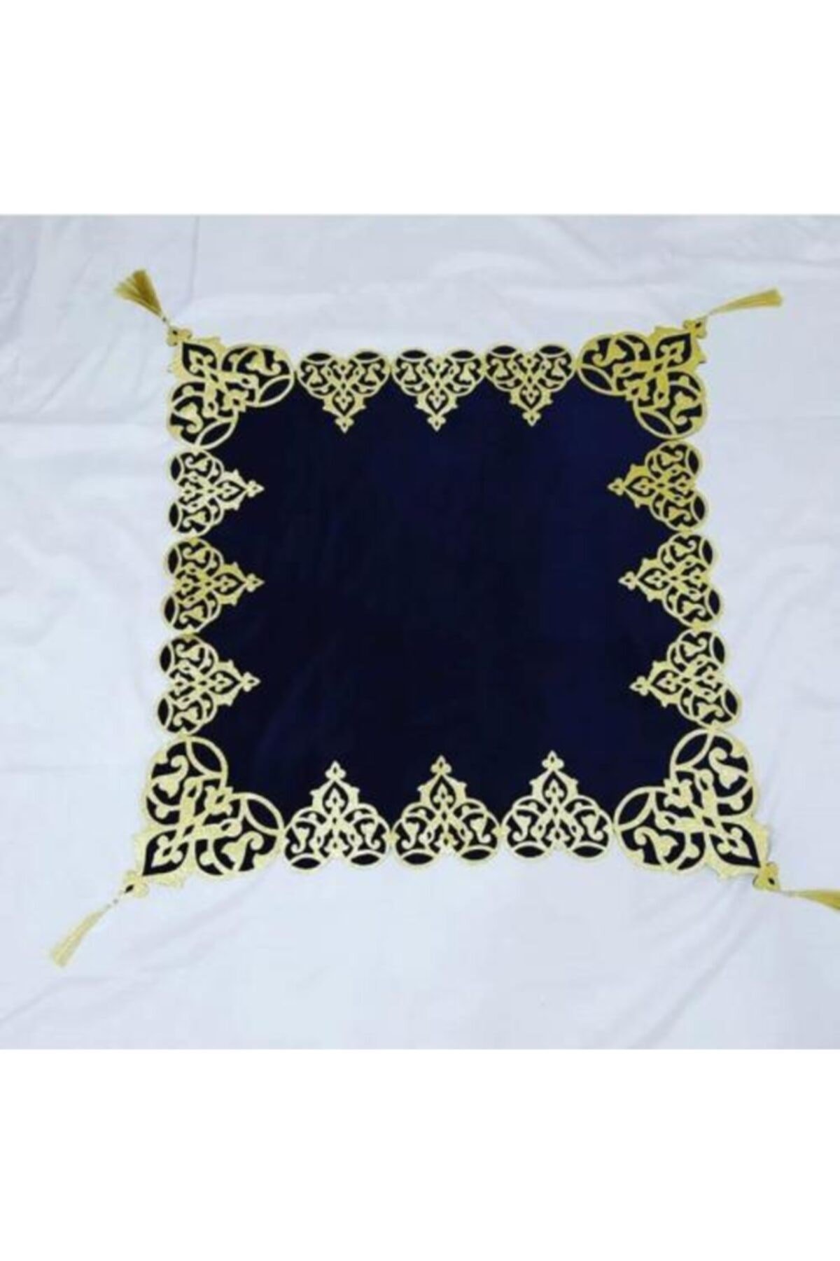 Sehpa Örtüsü 90x90 Derili Kadife