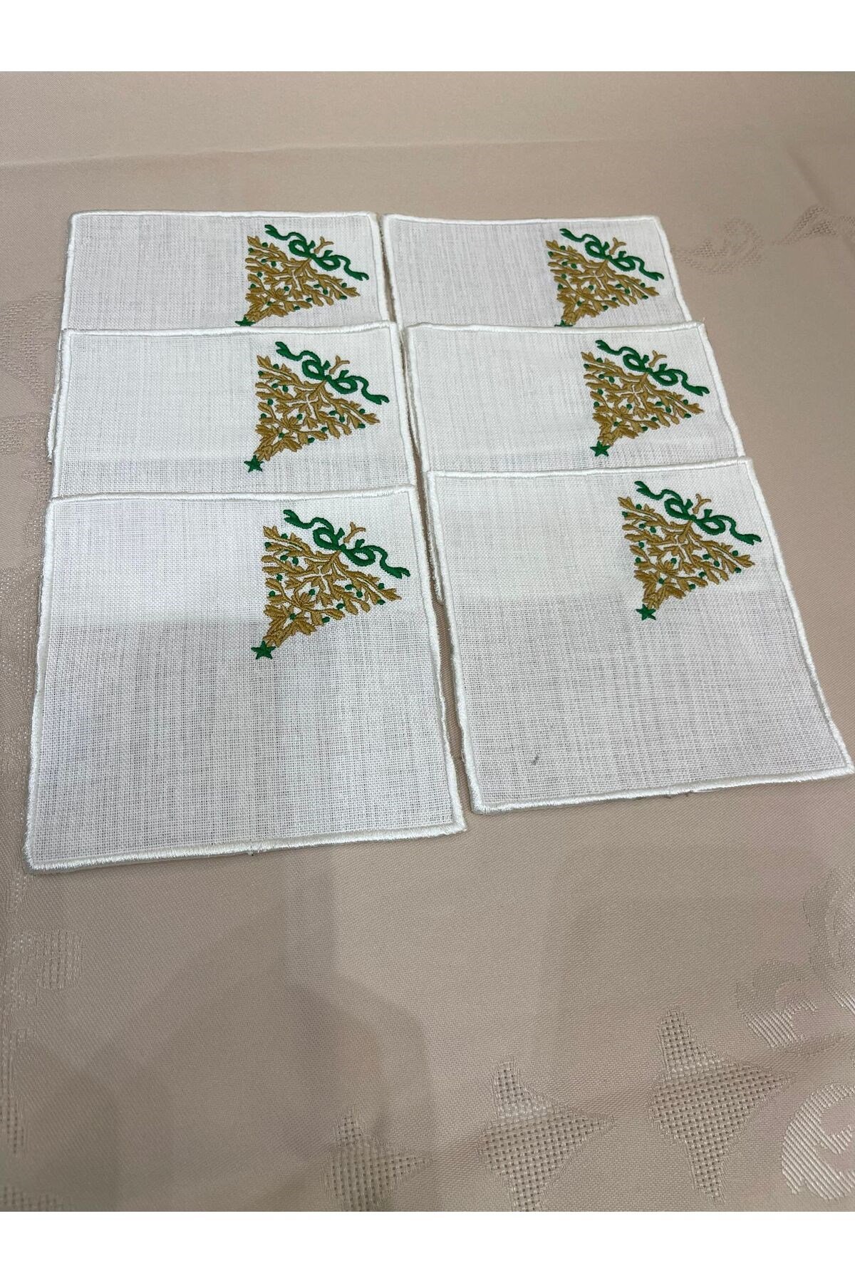 Yılbaşı Kahve Sunum Peçetesi 6LI