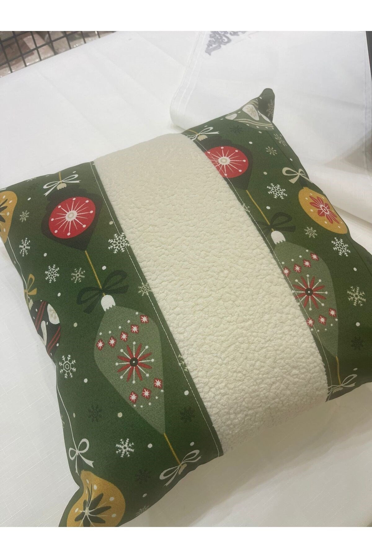 Yılbaşı,yeniyıl,christmas Desenli Kırlent Kılıfı,yılbaşı