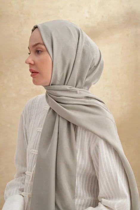 ARMANDA BAMBU BAROQ DESEN KETEN YEŞİLİ ŞAL