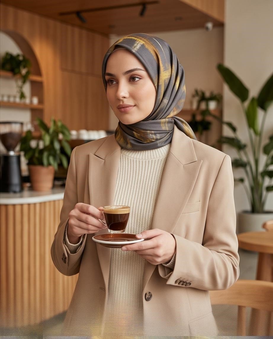 ARMİNE SAF İPEK SURA EŞARP 9602D01-32