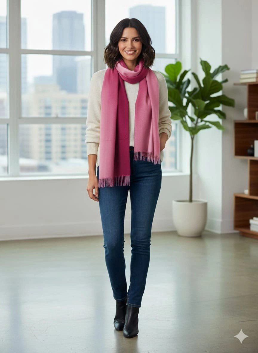 CASHMERE DEGRADE YÜN OMUZ ŞALI