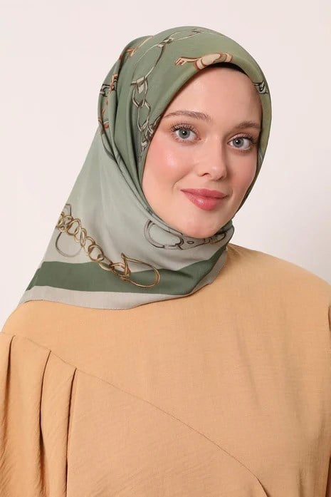 FLORAL EŞARP -YEŞİLİN SESSİZLİĞİ