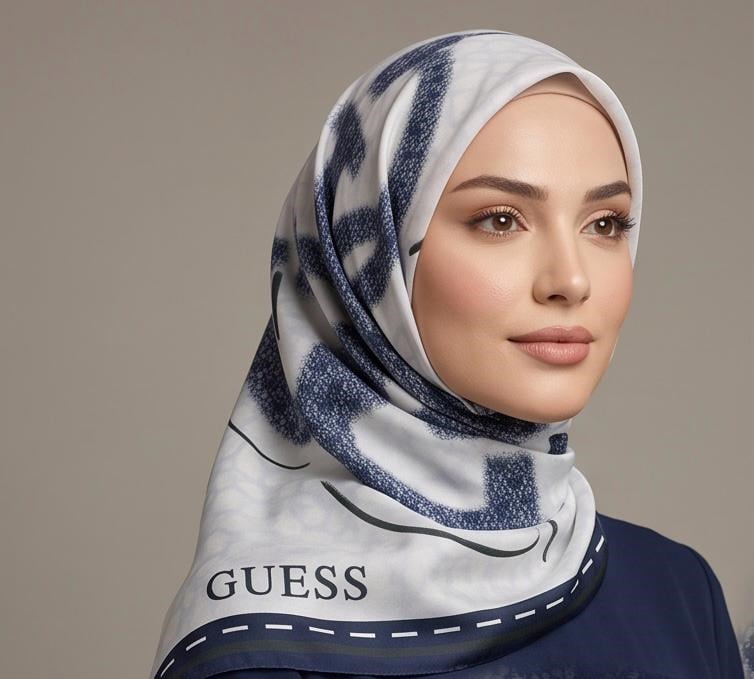 GUESS TWILL İPEK EŞARP AW5726SIL90-BLU