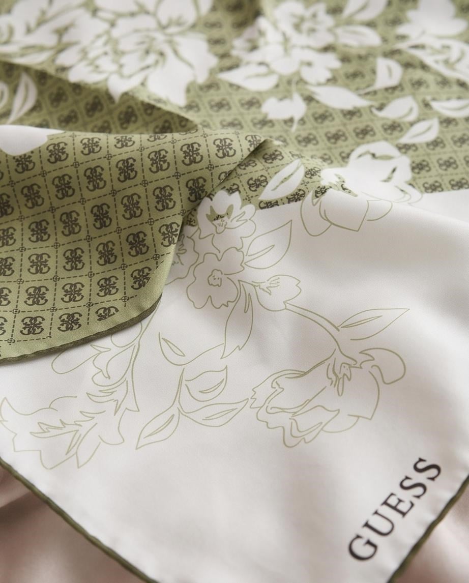GUESS TWILL İPEK EŞARP AW5727SIL90-GRE