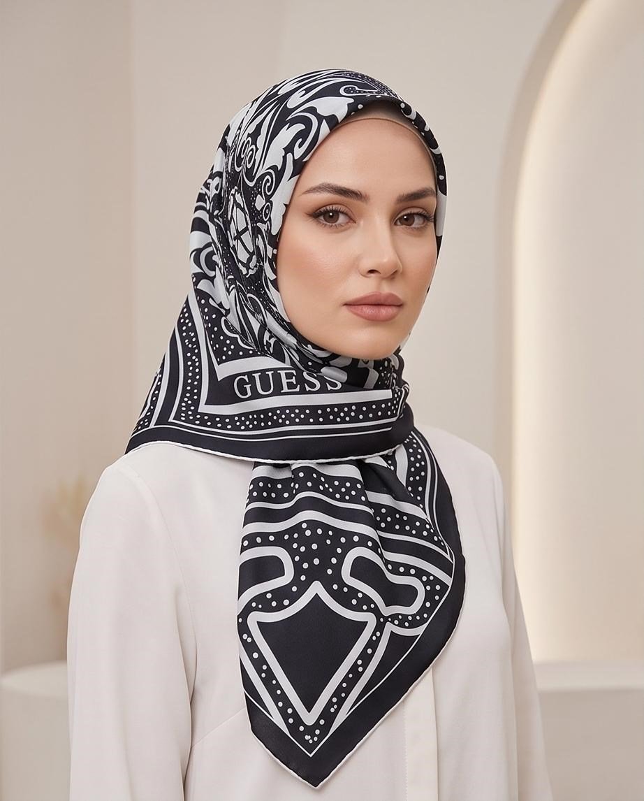 GUESS TWILL İPEK EŞARP AW5730SIL90-BLU