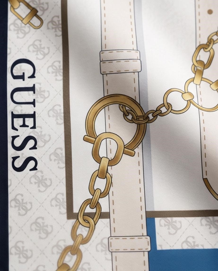 GUESS TWILL İPEK EŞARP AW5765SIL90-BLU