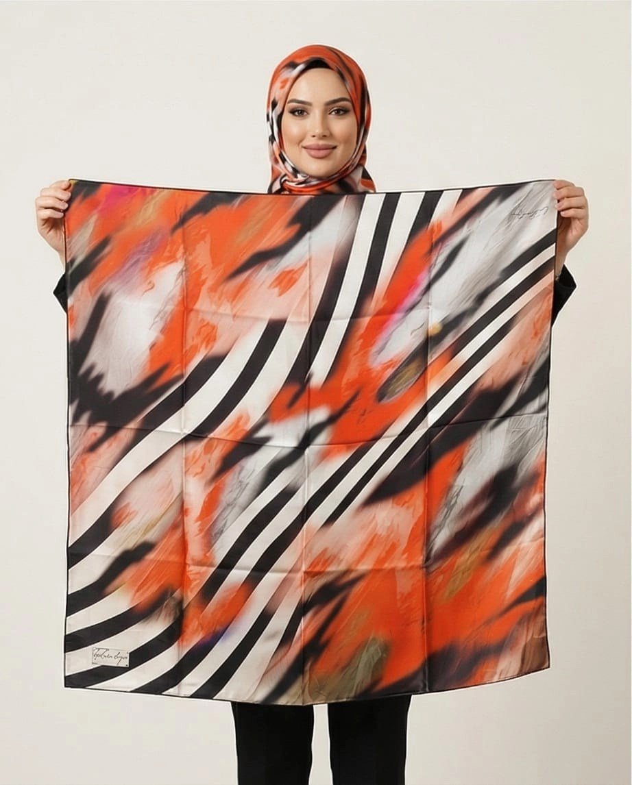 LA BOUTIQUE 1374 SURA İPEK - 03 - 90X90 EŞARP