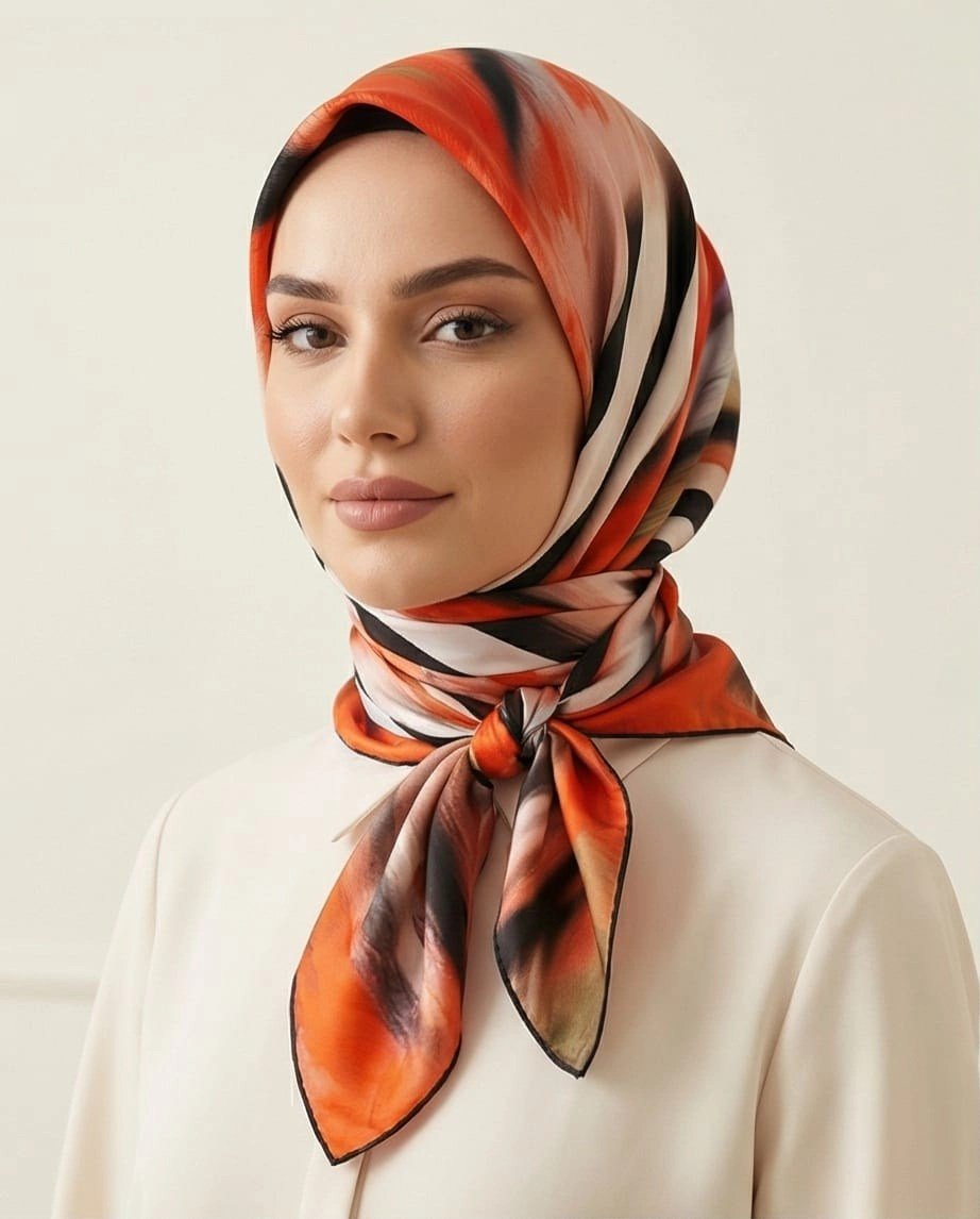 LA BOUTIQUE 1374 SURA İPEK - 03 - 90X90 EŞARP
