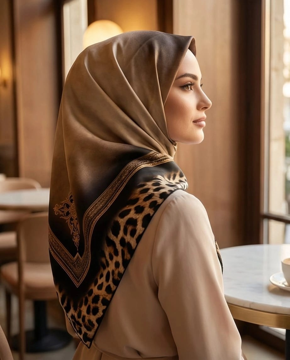 LA BOUTIQUE 1724 SURA İPEK - 01 - 90X90 EŞARP