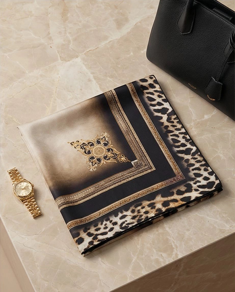 LA BOUTIQUE 1724 SURA İPEK - 01 - 90X90 EŞARP