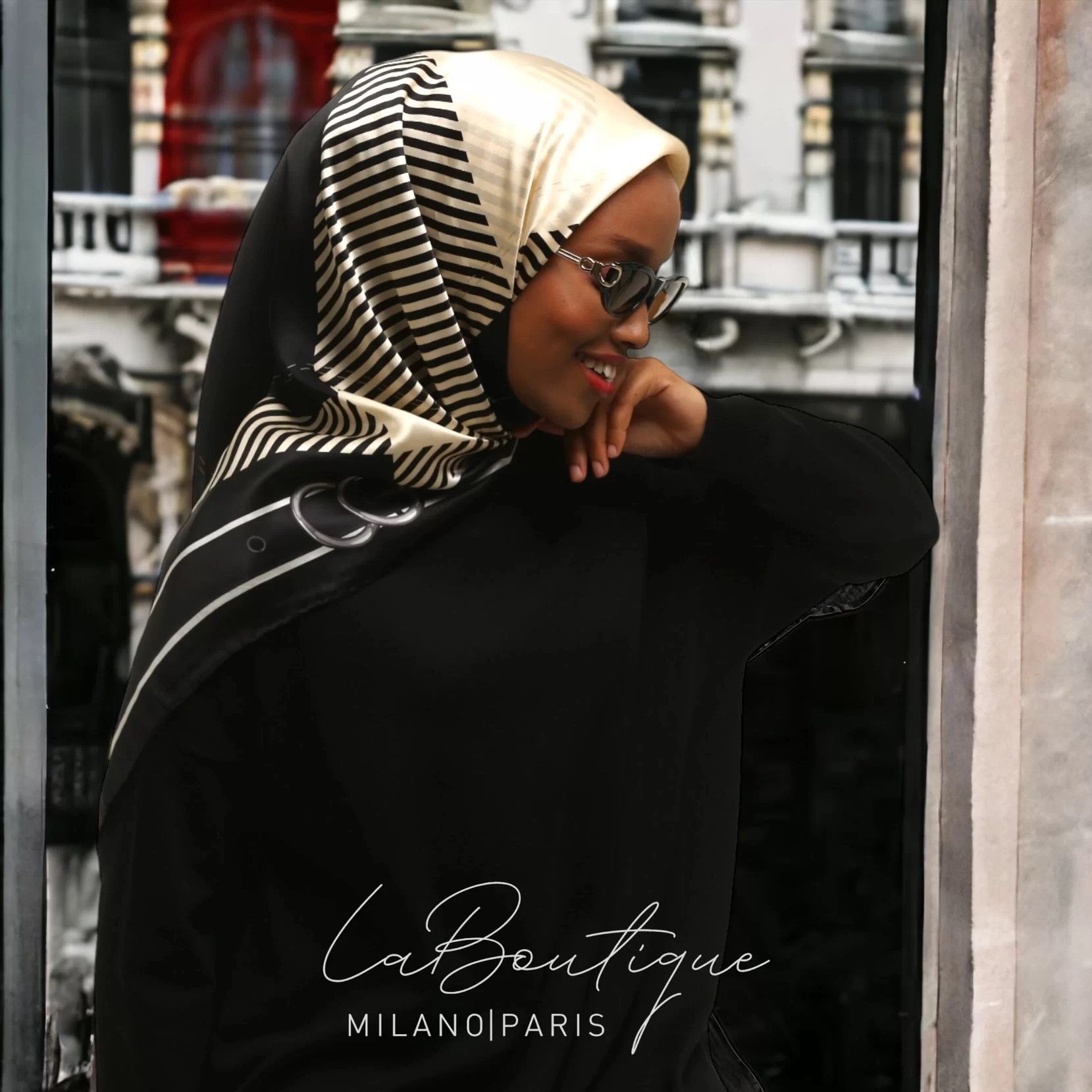 LA BOUTIQUE 1934 SURA İPEK - 09 Y - 90X90 EŞARP