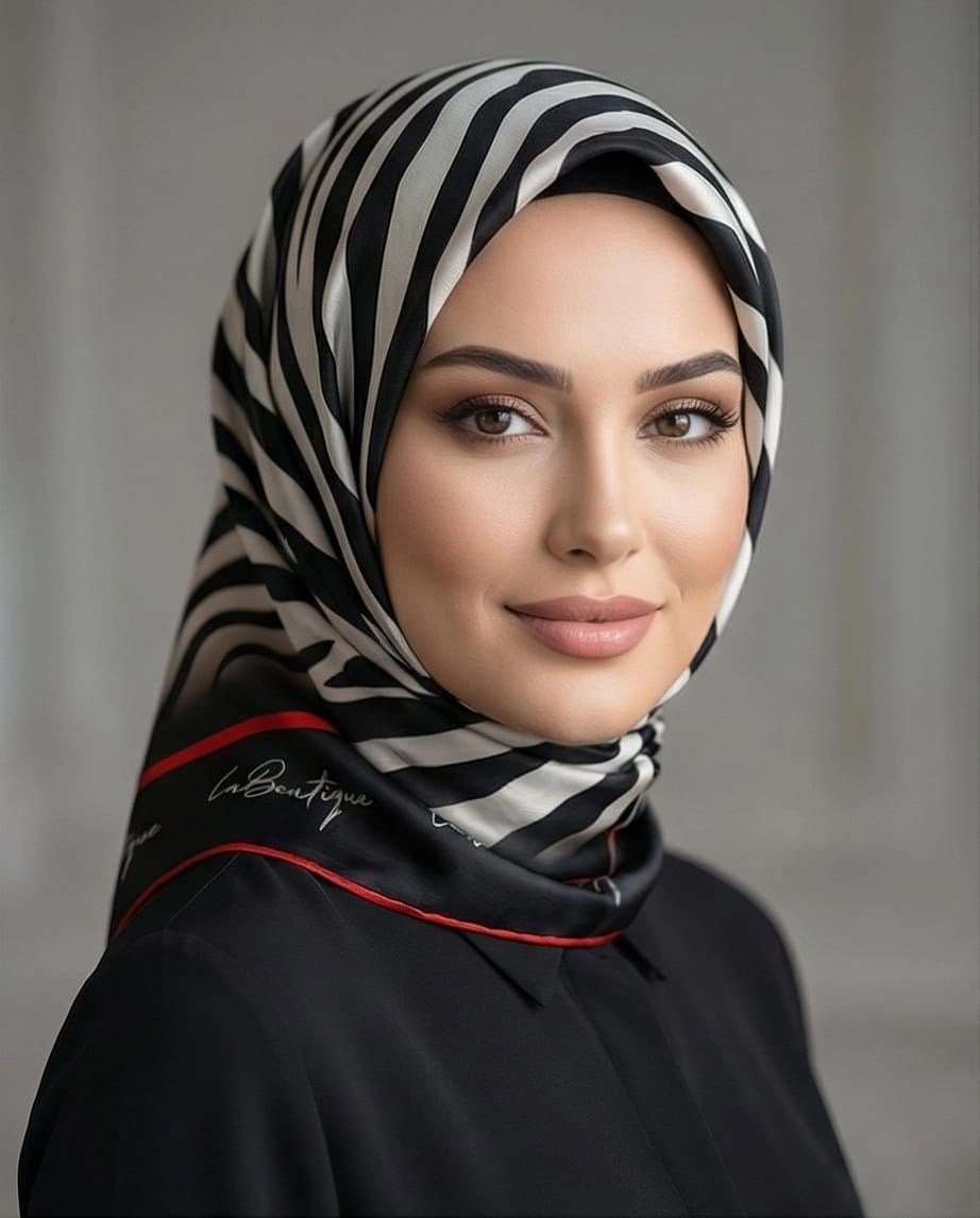 LA BOUTIQUE 2101 SURA İPEK - 01 - 90X90 EŞARP