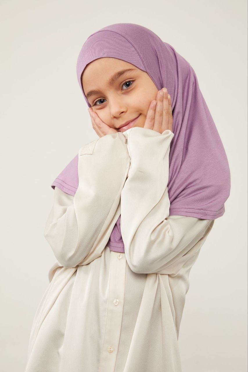 Lavander Çocuk Hijab