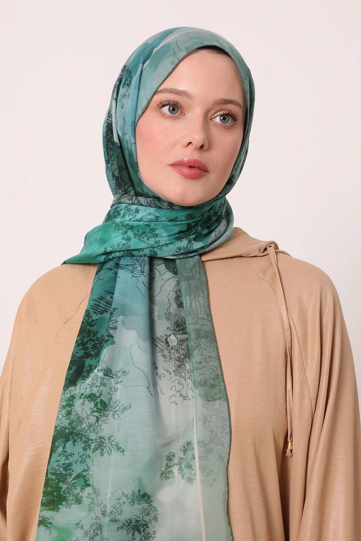 LUVENSARA SİLK ELİTE ŞAL-IŞIK YEŞİLİ