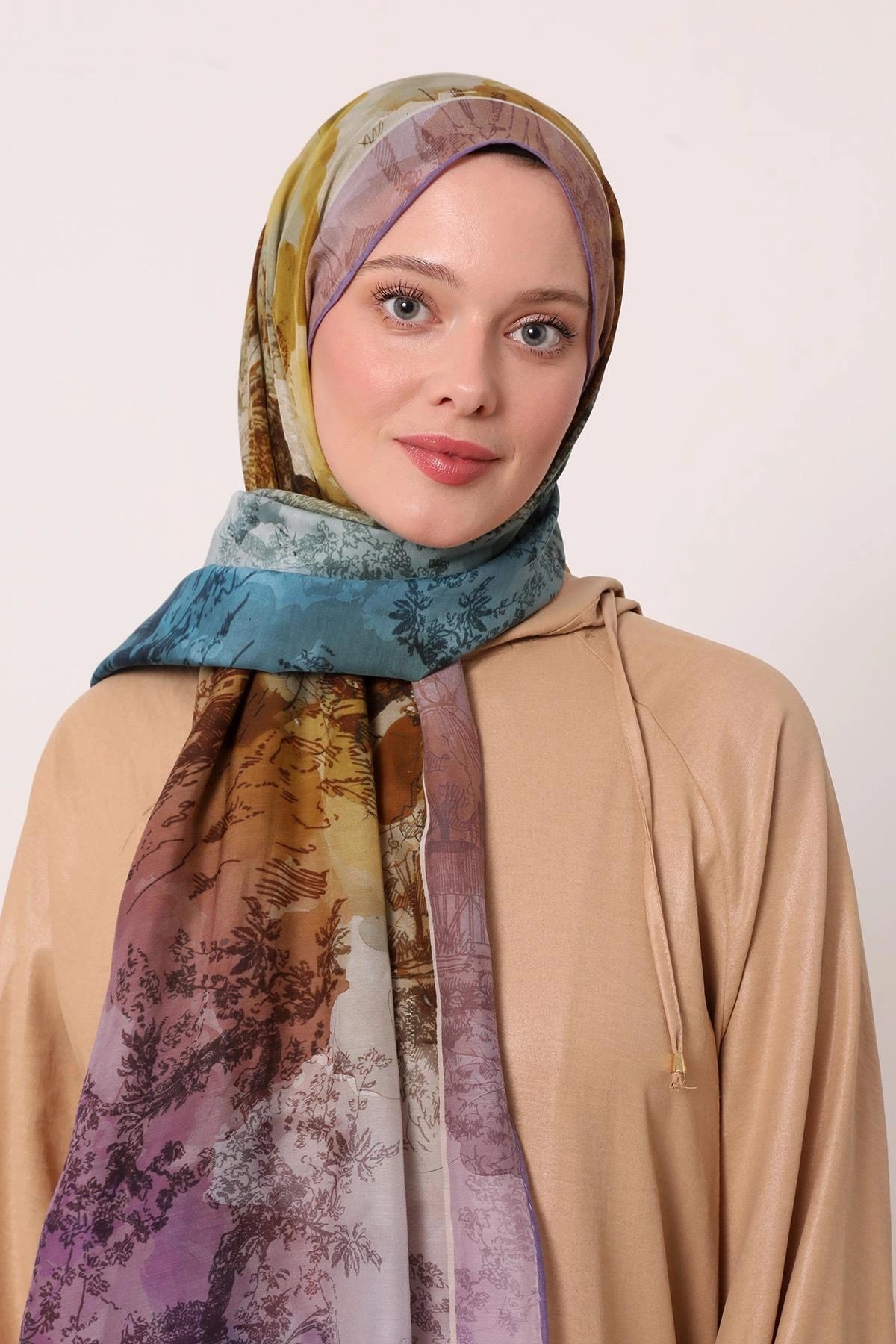 LUVENSARA SİLK ELİTE ŞAL-MOR MENEKŞE