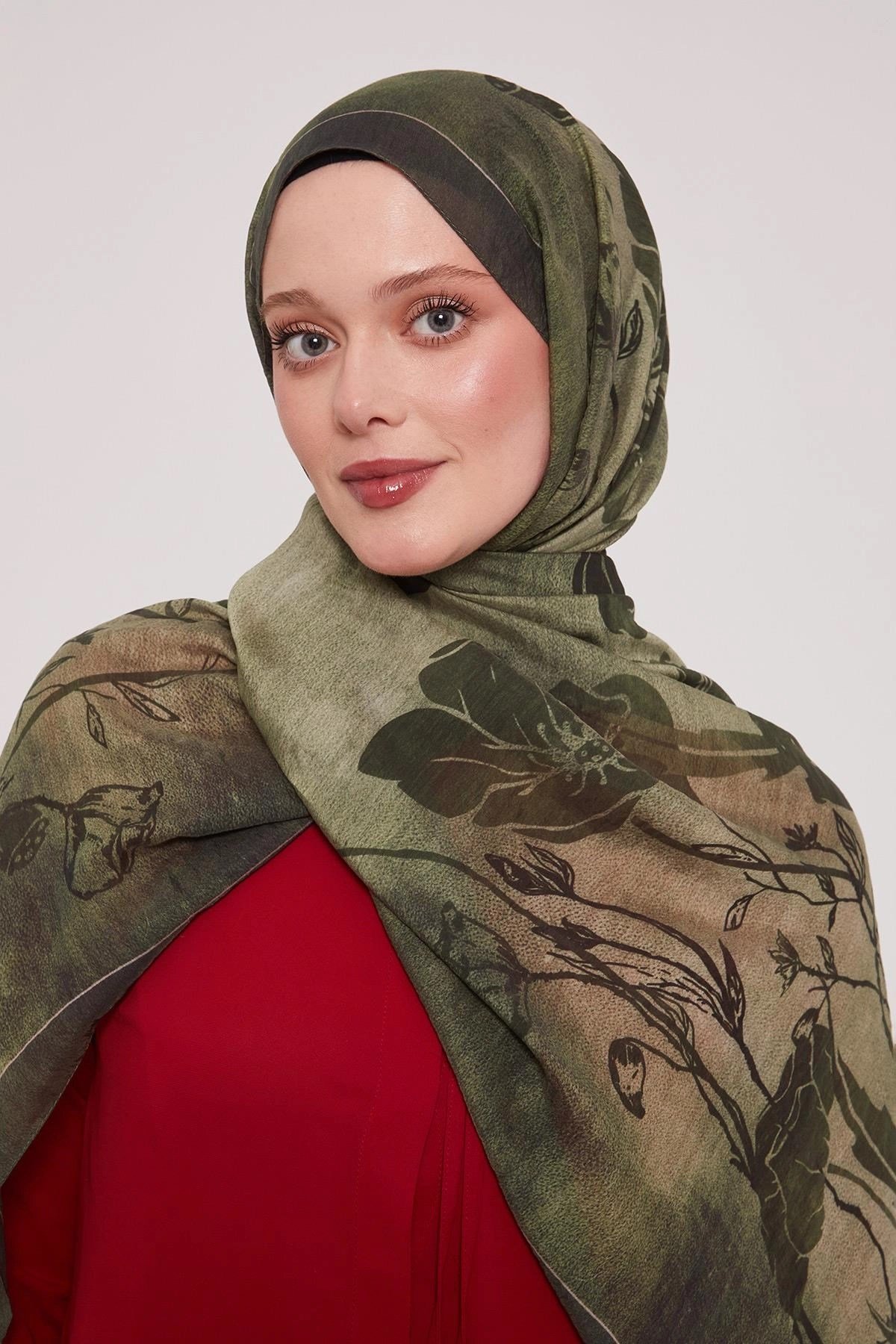 LUVENSARA SUMMER ŞAL -BOHEM HAKİ