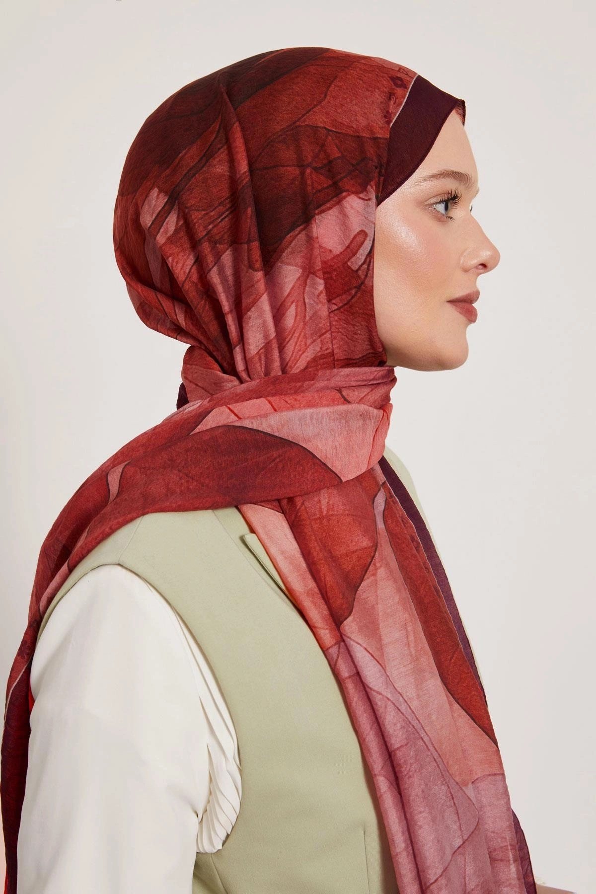 LUVENSARA SUMMER ŞAL- YAKUT BORDO