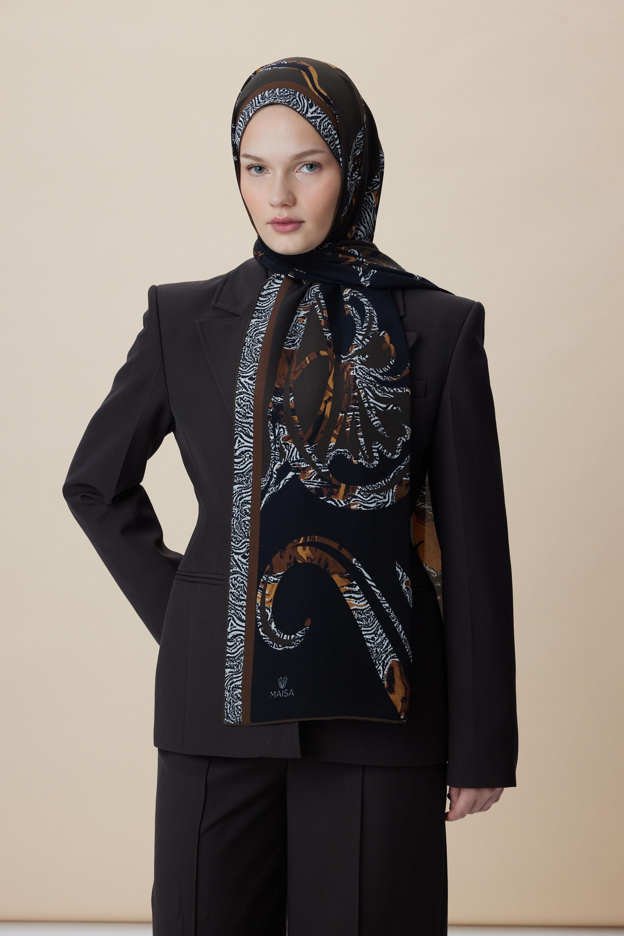 MAİSA AYÇİL KREP İPEK ŞAL