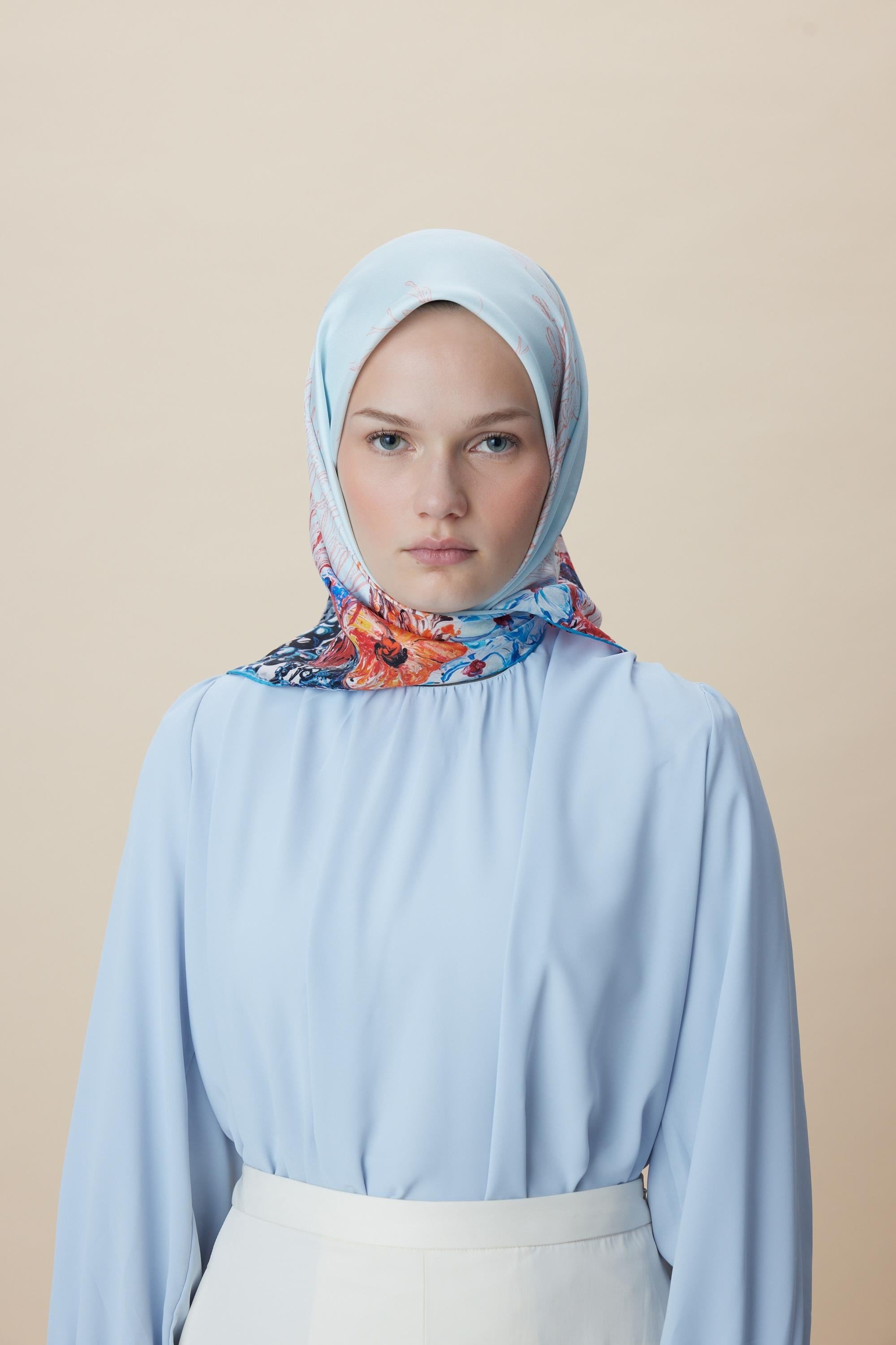 MAİSA EŞARP DERİN TİVİL İPEK 90*90
