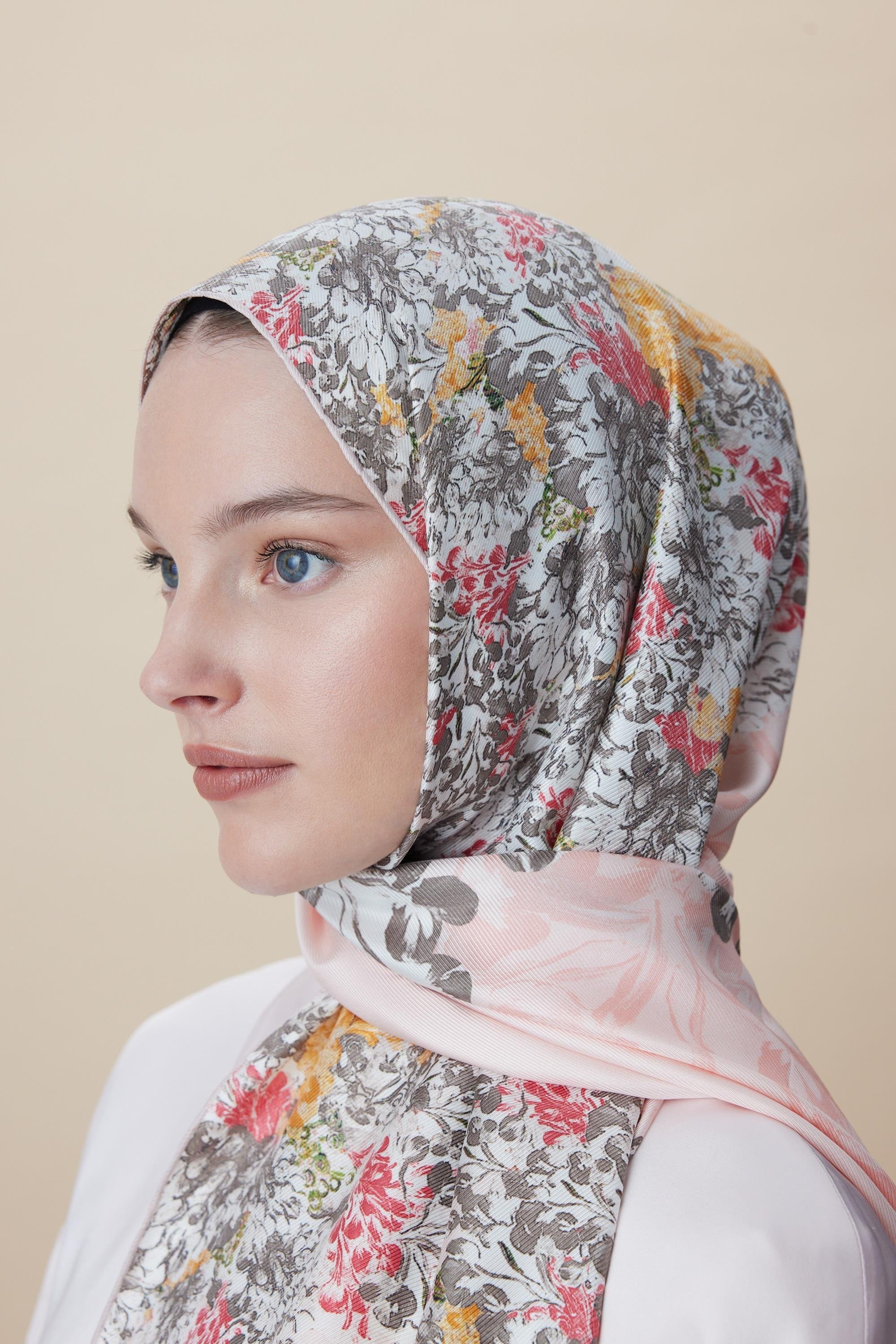 MAİSA LARİN MULBERRY İPEK ŞAL PUDRA PEMBE