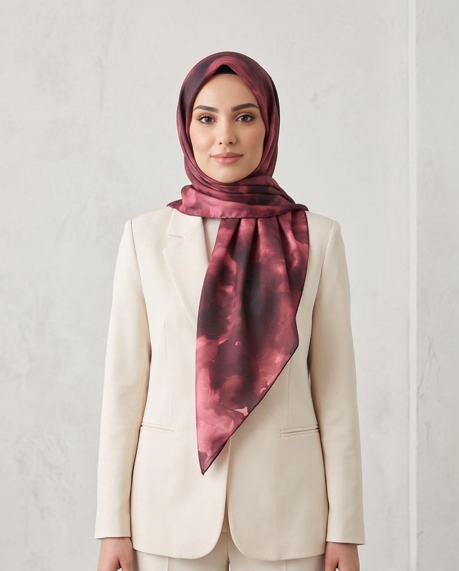 SHAWL SECRET LOİ SİLK BULUT DESEN EŞARP