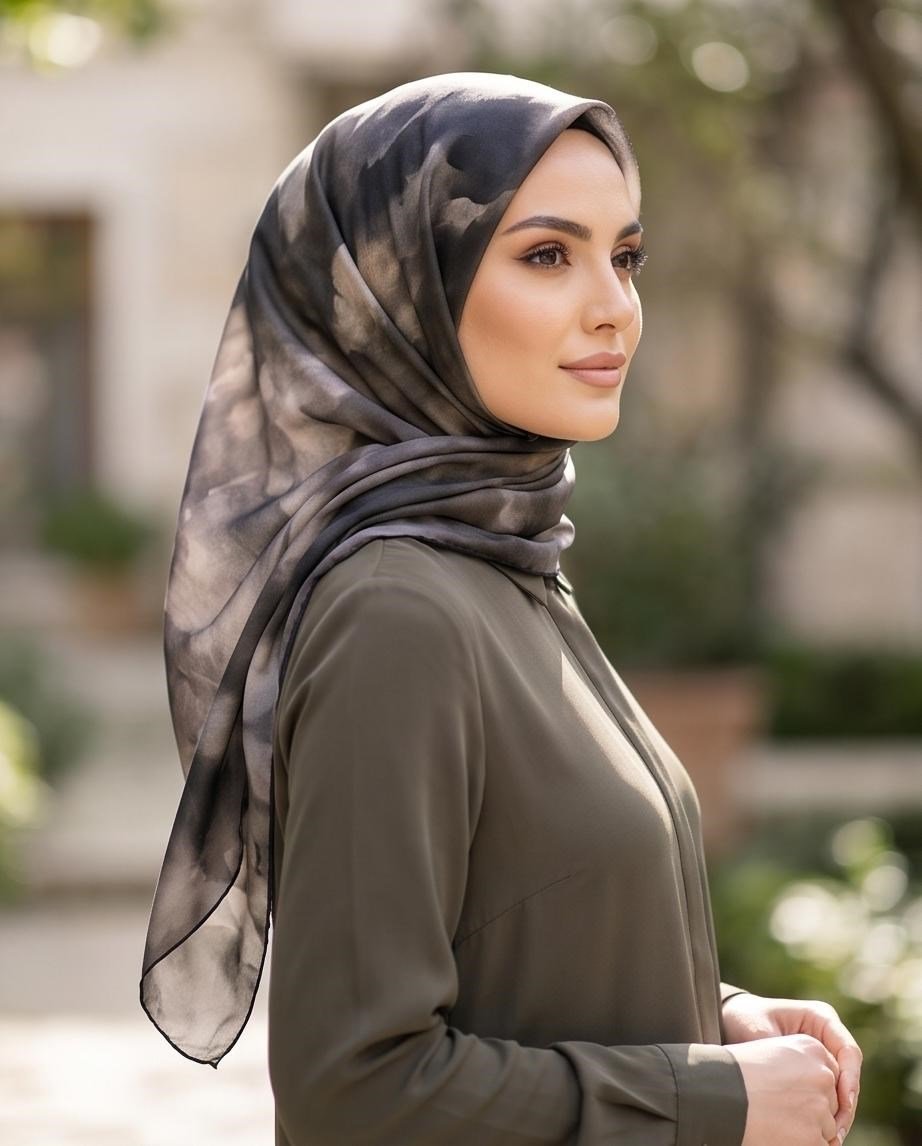 SHAWL SECRET LOİ SİLK BULUT DESEN EŞARP