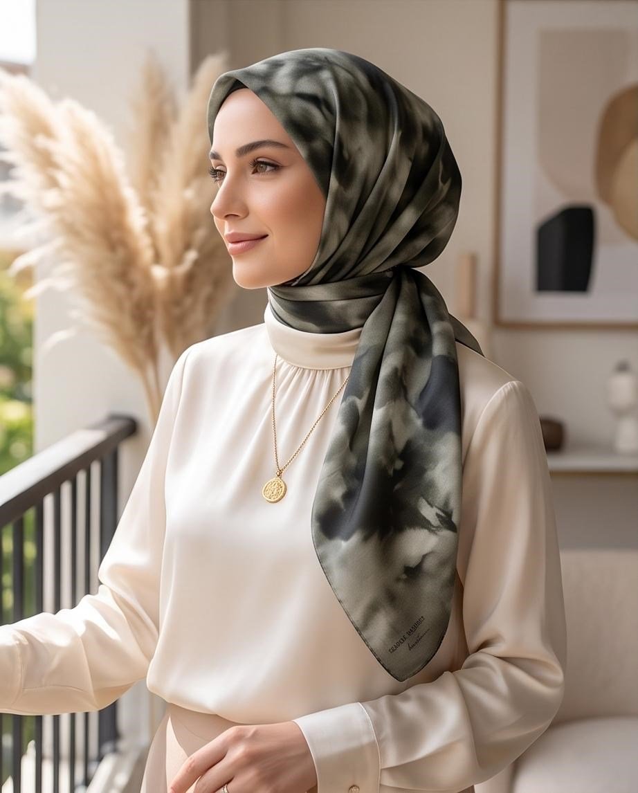 SHAWL SECRET LOİ SİLK BULUT DESEN EŞARP