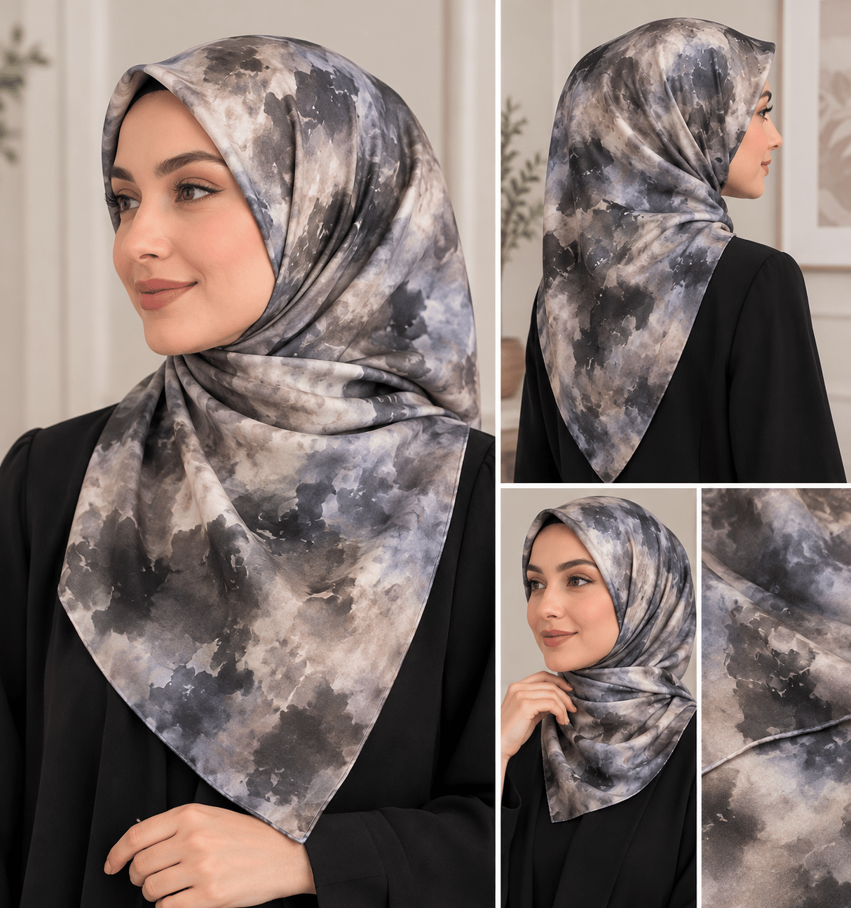 SHAWL SECRET LOİ SİLK BULUT DESEN EŞARP