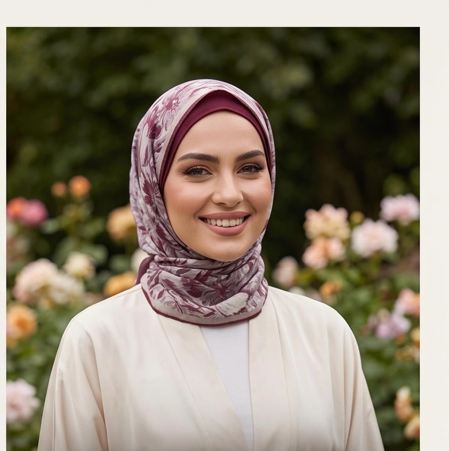 SHAWL SECRET LOİ SİLK ÇİÇEK DESENLİ EŞARP