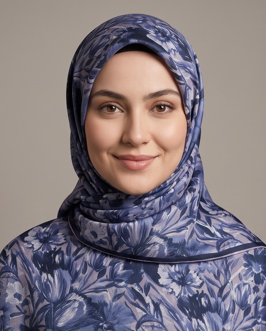 SHAWL SECRET LOİ SİLK ÇİÇEK DESENLİ EŞARP