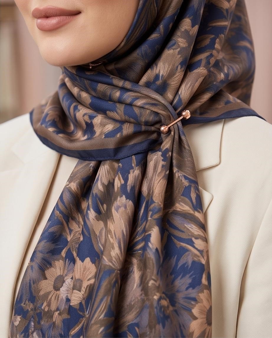 SHAWL SECRET LOİ SİLK ÇİÇEK DESENLİ EŞARP