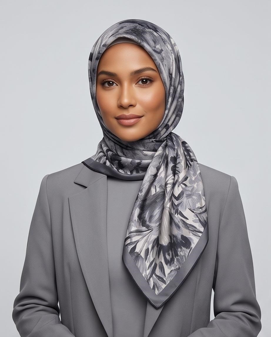 SHAWL SECRET LOİ SİLK ÇİÇEK DESENLİ EŞARP