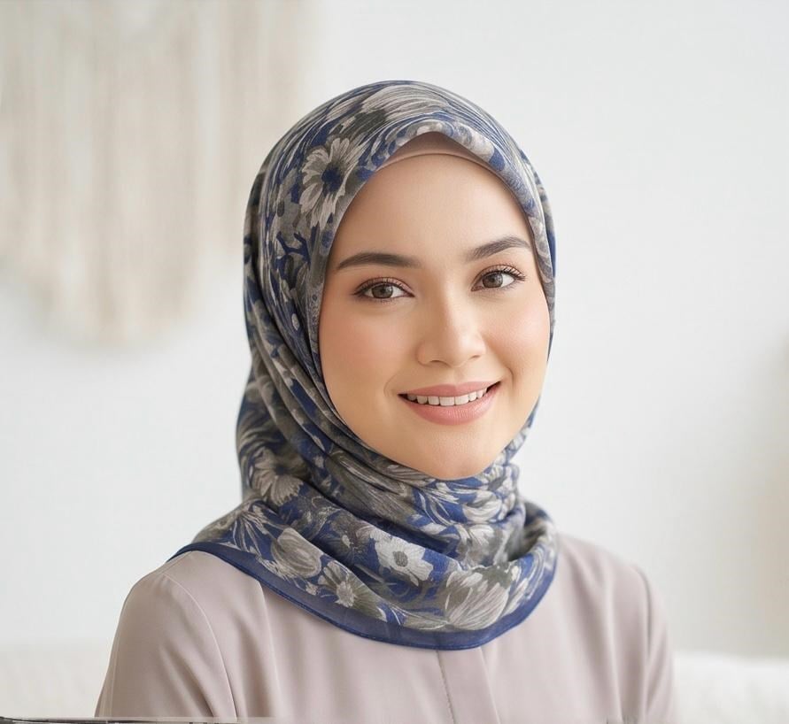 SHAWL SECRET LOİ SİLK ÇİÇEK DESENLİ EŞARP